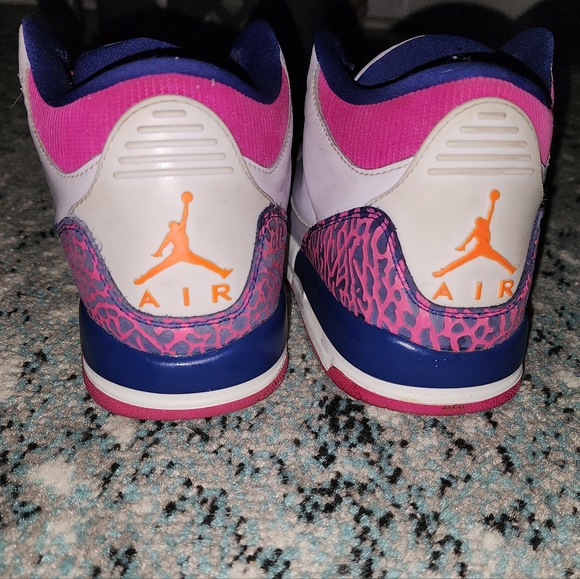 Jordan 3 Barley Grape Retro GS - Picture 6 of 8